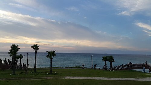 서우봉 아래 함덕해변